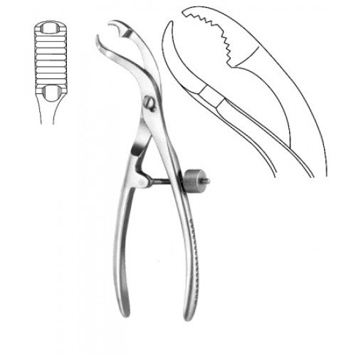 Self Centering Bone Holding Forceps, 28cm