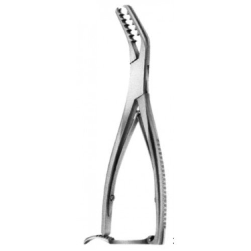 Semb Rib and Bone Holding Forceps with ratchet, 19cm