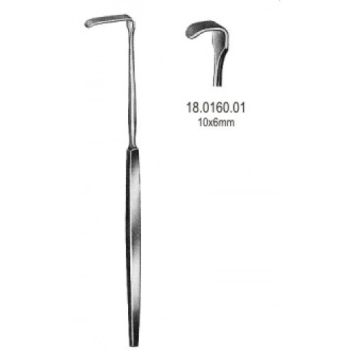 Senn Green Retractor 10x6mm 15cm