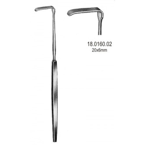 Senn Green Retractor 20x6mm 15cm