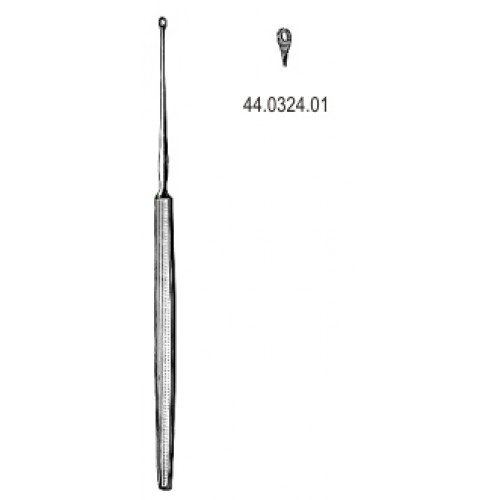 Shapleigh Ear Curette Straight 1.5mm, 13cm