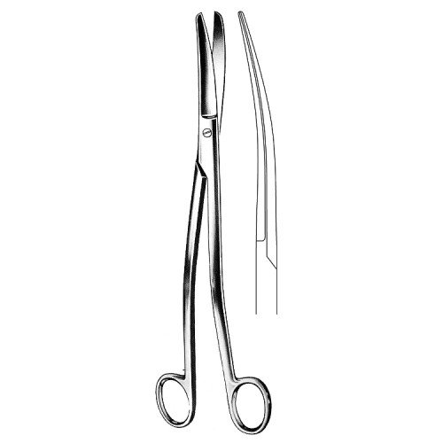 Siebold Gynecological Scissors S/Curved, 24cm