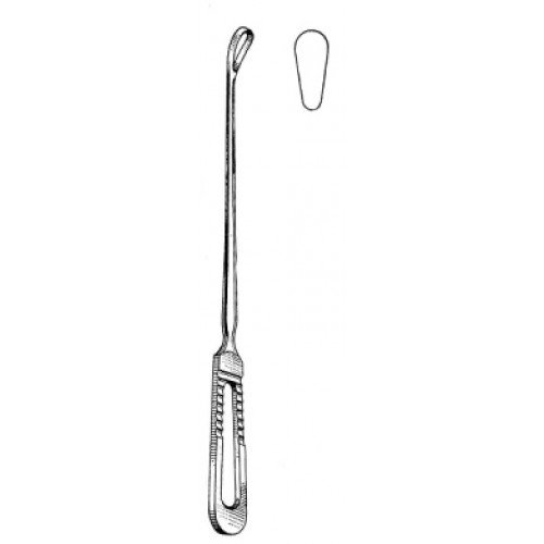 Sims Curette loope handle blunt 25cm Fig.1