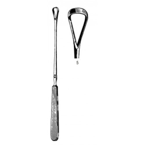 Sims Curette malleable blunt 25cm Fig.5