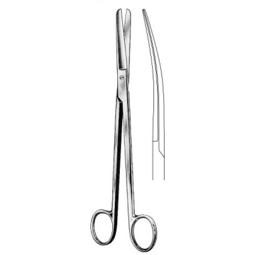 SIMS Uterine Scissors, Blunt/Blunt, Curved, 23cm