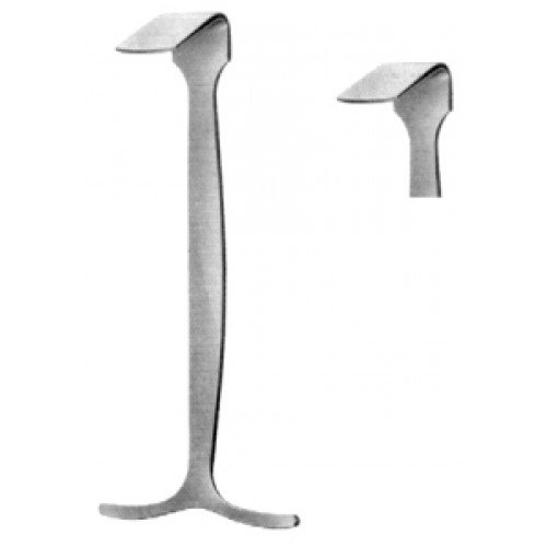 Smillie Meniscus Retractor angled 32x19mm, 14.5cm