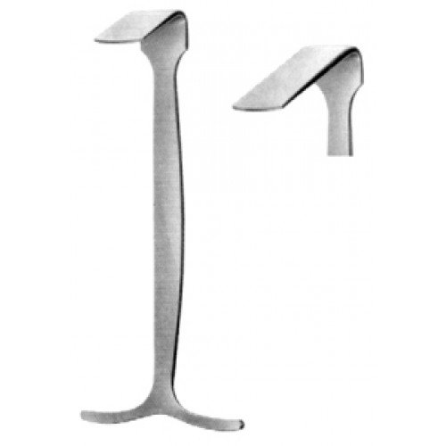 Smillie Meniscus Retractor angled 57x19mm, 14.5cm