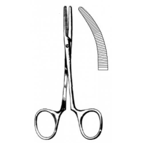 Spencerwells Artery Forceps, Curved, S/J (Serrated jaws), 20cm