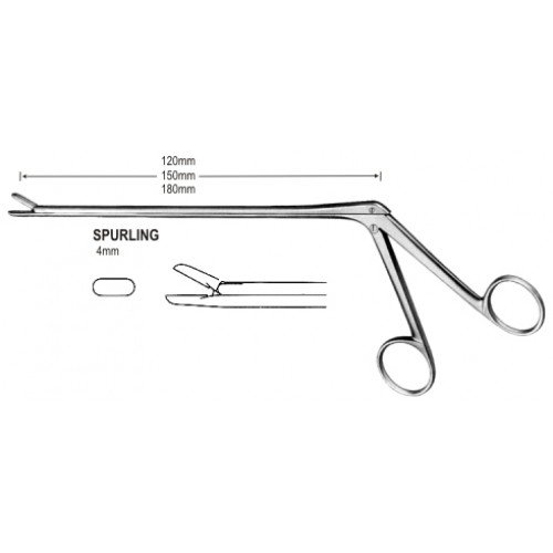 Spurling Lami. Rongeur Straight 4x10mm, 15cm