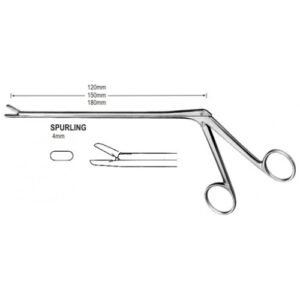Spurling Lami-Rongeur Straight 4x10mm 18cm