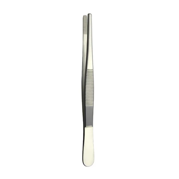 Standard Dressing Forceps, Medium Wide, Serrated, 14.5cm
