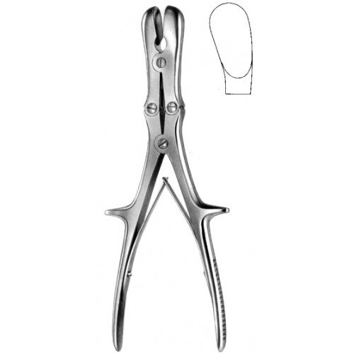 Stille Luer Bone Rongeur Curved 27cm