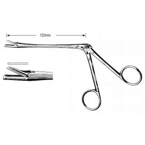 Struycken Nasal Forceps shaft 12cm, Fig.1, 19cm