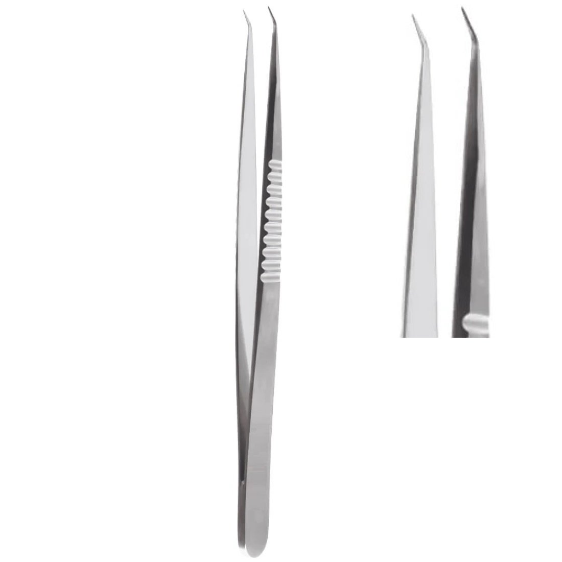 Suturing Micro/Fine Tying Forceps, 45 Degree Angled, 0.30mm Tip, 9mm wide