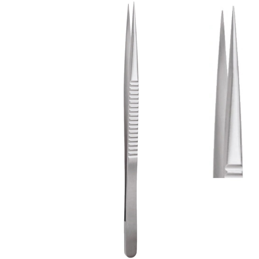 Suturing Micro/Fine Tying Forceps, Straight, 0.30mm Tip, 9mm wide