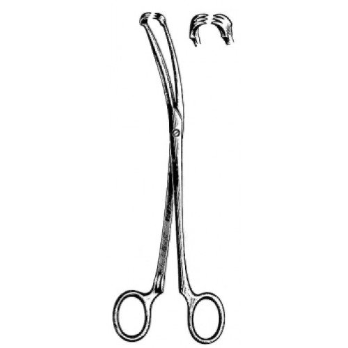 Teale Vulsellum Forceps, S/J (Serrated jaws), 18cm