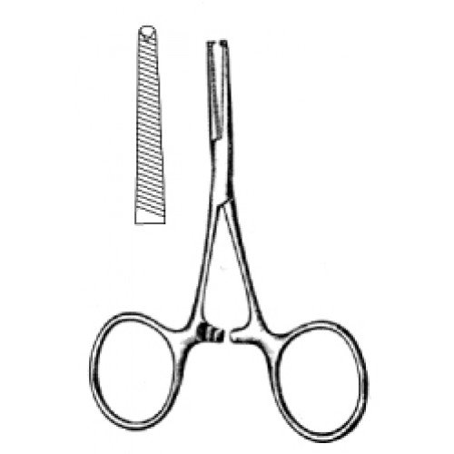 Terrier Artery Forceps, Serrated, 1×2 Teeth, Straight, 9cm