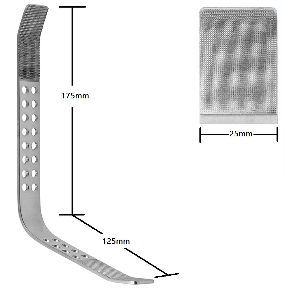 Thorlakson Abdominal Retractor, Blade 175x125x25mm, 25cm