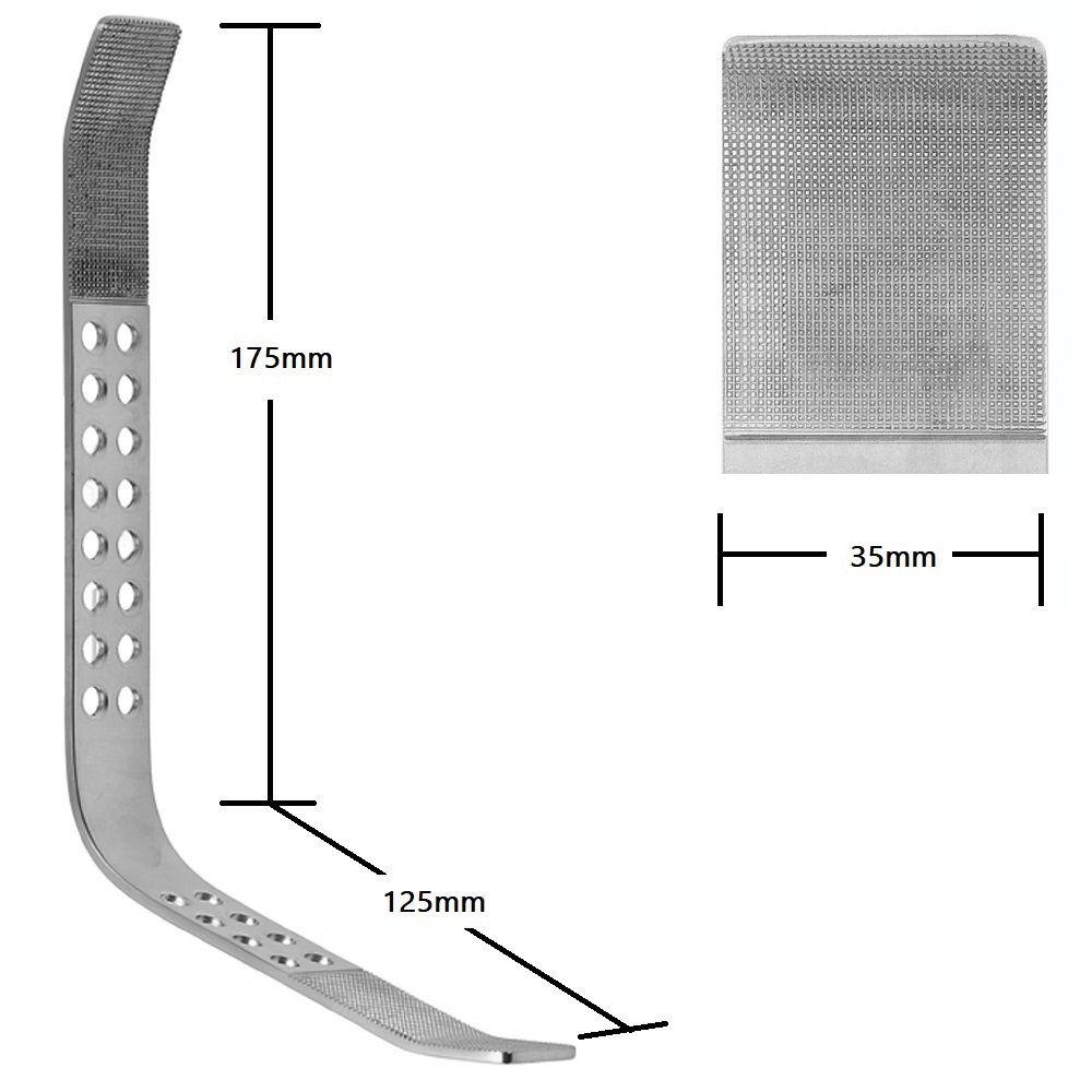 Thorlakson Abdominal Retractor, Blade 175x125x35mm, 25cm