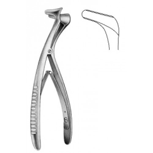 Tieck-Halle Nasal Speculum, Angled, 13.5cm