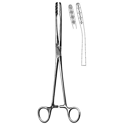 Ulrich Swab Forceps, Curved, 25cm