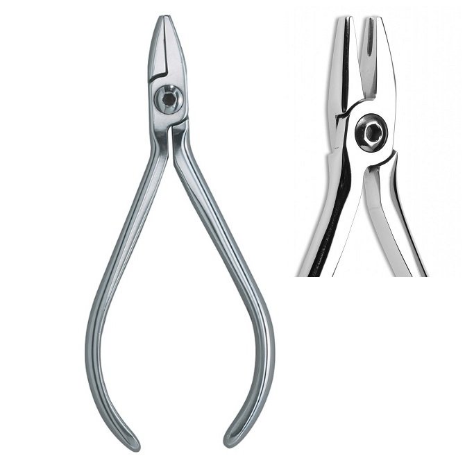 V Bend Stop Plier, archwires up to .022″ x .025″ (.56 mm x .64 mm) maximum wire capacity