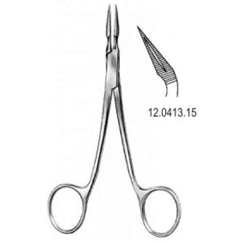 Virtus (Ralk) Root Splinter Forceps, Curved 45 Degree, 15cm