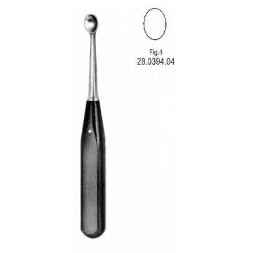 Volkmann Bone Curette Ferrozel, Oval Width 11.50mm, 17cm Fig.4