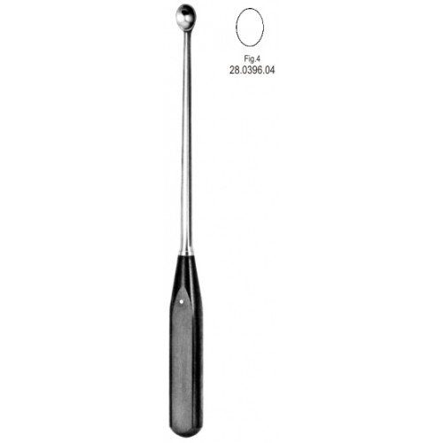 Volkmann Bone Curette Ferrozel, Oval Width 11.50mm, 27cm, Fig.4