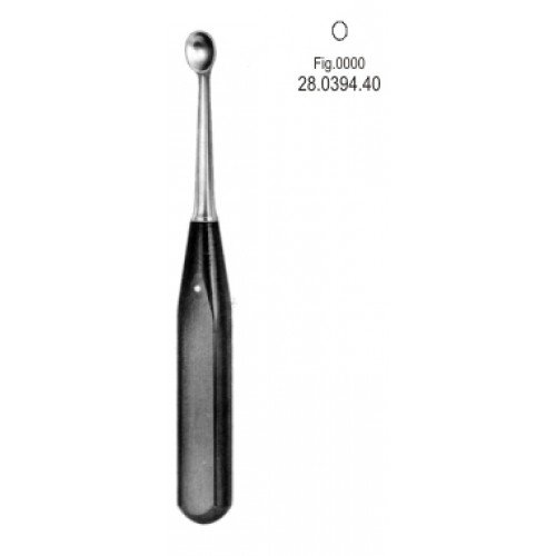 Volkmann Bone Curette Ferrozel, Oval Width 2.80mm, 17cm Fig.0000