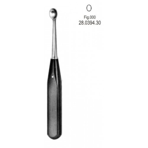 Volkmann Bone Curette Ferrozel, Oval Width 3.60mm, 17cm Fig.000