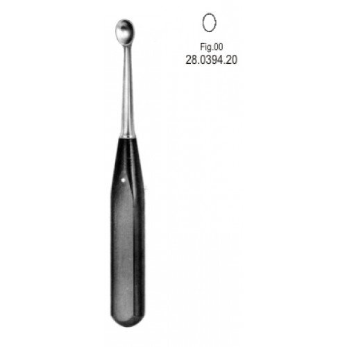 Volkmann Bone Curette Ferrozel, Oval Width 4.40mm, 17cm Fig.00