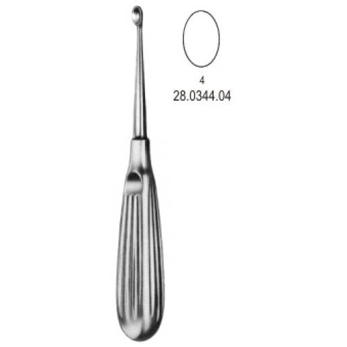 Volkmann Bone Curette, Oval Width 11.50mm, 17cm, Fig. 4