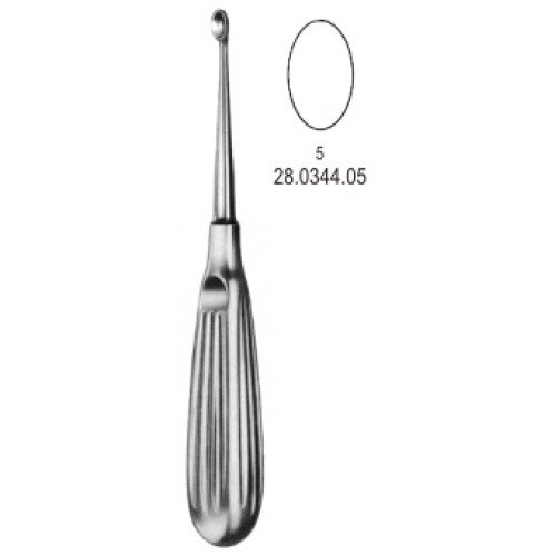 Volkmann Bone Curette, Oval Width 13mm, 17cm, Fig.5