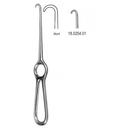 Volkmann Retractor, Blunt, 1 Prong, 21.5cm