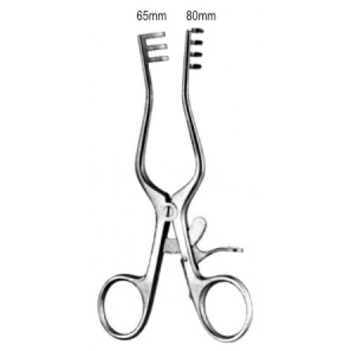 Weitlaner Retractor, 3×4 Prongs, Blunt, 13cm