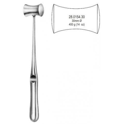 Williger B/Mallet Lead filled 400g, 30mm 24cm