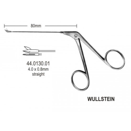 Wullstein Micro Mini Scissors Straight Ring/H, 8cm