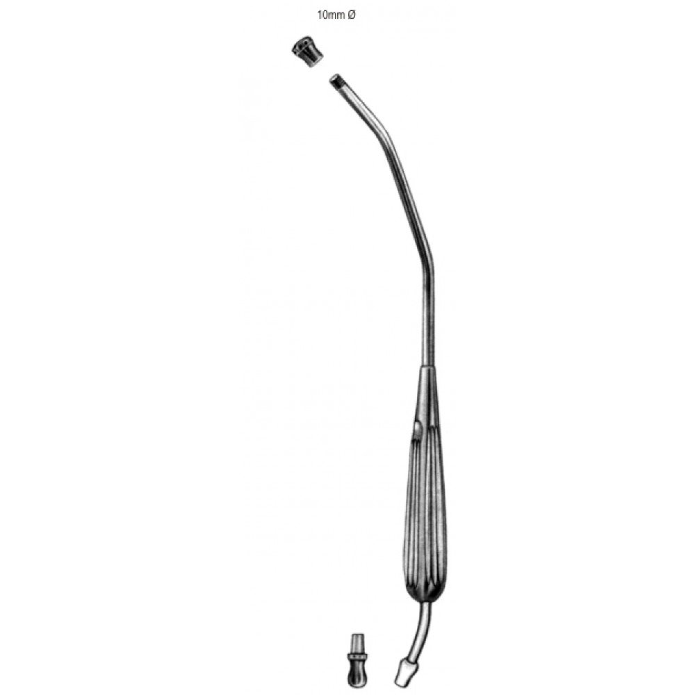 Yankauer Suction Tube 10mm, Bent Nozal 29.5cm