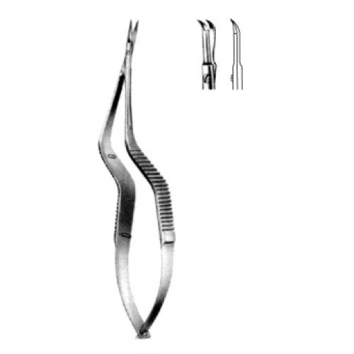 Yasargil Micro Scissors bayonet shape Curved, 18.5cm