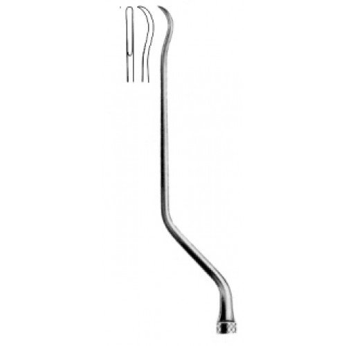 Yasargil Raspatory, Curved up, 2.0mm, 19cm