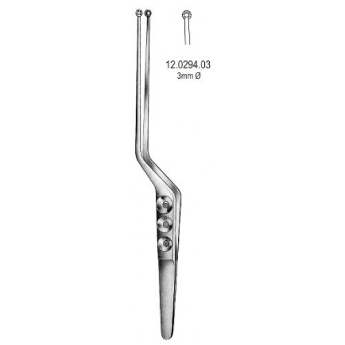 Yasargil Tumor Forceps Flat jaw Serrated 3mm, 22cm