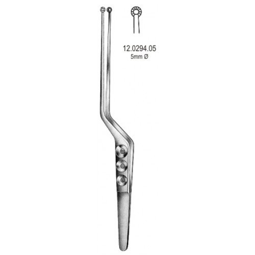 Yasargil Tumor Forceps Flat jaw Serrated 5mm, 22cm