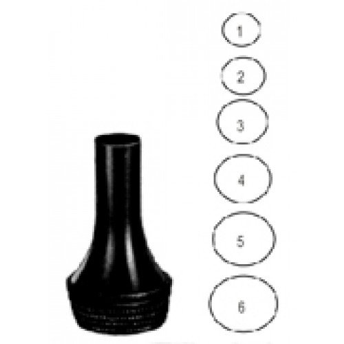 Zoellner Ear Speculum 5.5mm-11.5mm set of 6 black