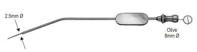 Zoellner Suction Tube 2.5mm, 18cm